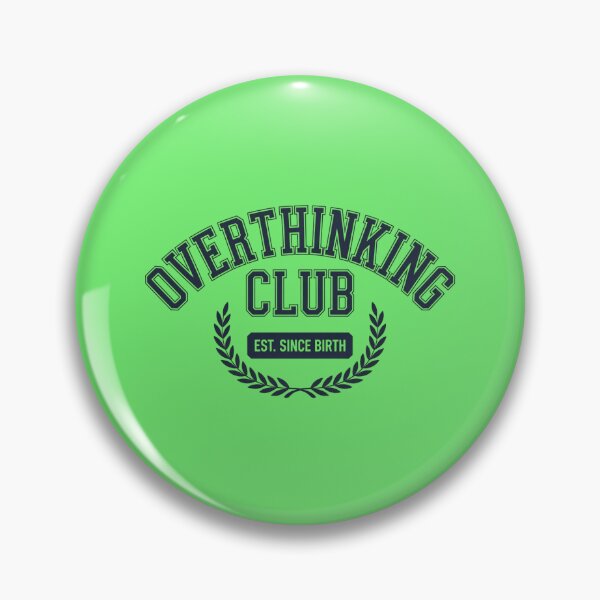 Item preview, Overthinking Club — Vintage Collegiate Badge Design designed and sold by Timeless Design.