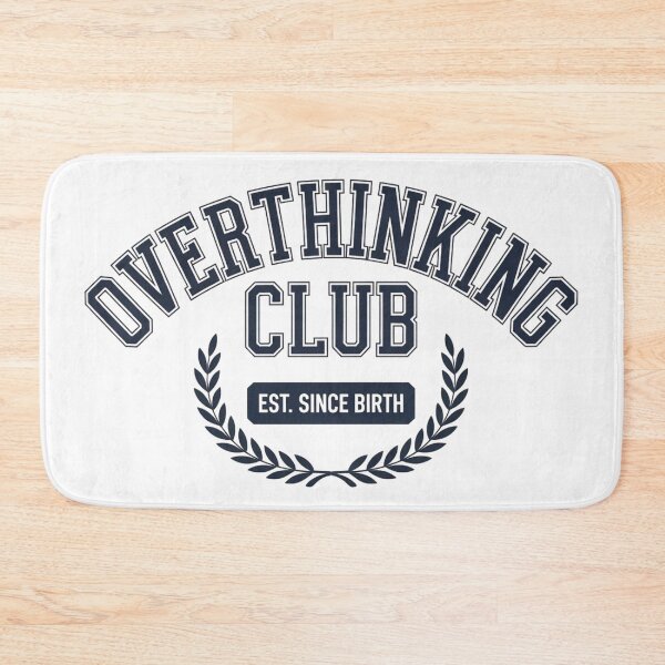 Item preview, Overthinking Club — Vintage Collegiate Badge Design designed and sold by Timeless Design.