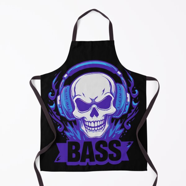 Item preview, Bass Drop skull wearing huge headphones 6 designed and sold by Neon G.