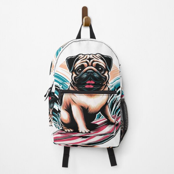 Item preview, Pug Surfer designed and sold by maistendencias.
