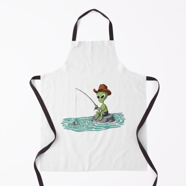 Item preview, Alien Fishing with a cowboy hat designed and sold by Too Kool Designing .