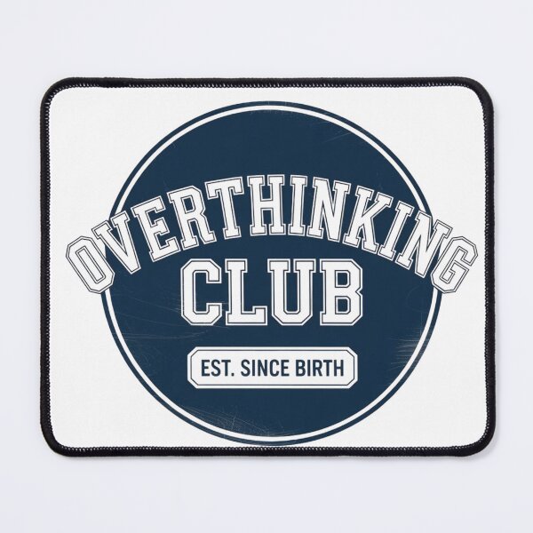 Item preview, Overthinking Club — Vintage Collegiate Logo Design designed and sold by Timeless Design.