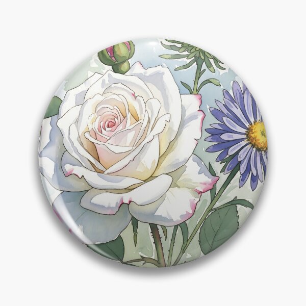 Item preview, Summer's Smile: Sunflower & Daisy Watercolor designed and sold by meesub.