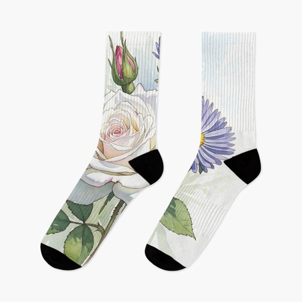 Item preview, Summer's Smile: Sunflower & Daisy Watercolor designed and sold by meesub.