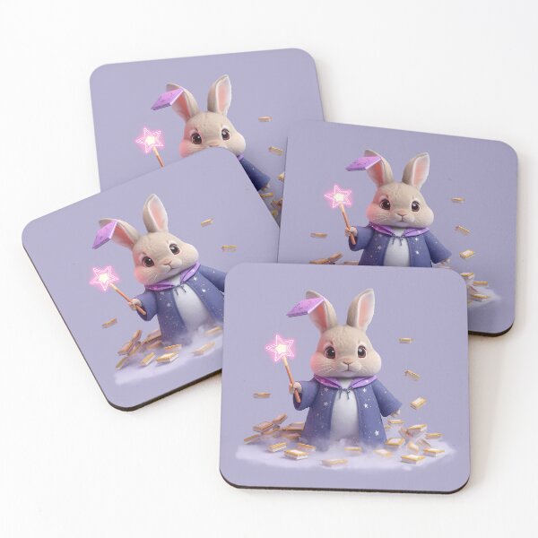 Item preview, Kawaii Bunny Wizard | Cute Magical Pastel Art ?✨? designed and sold by PawxelArt.