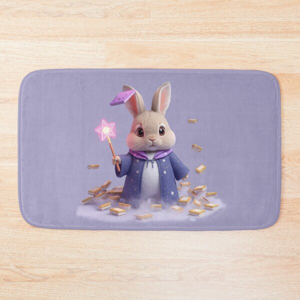 Item preview, Kawaii Bunny Wizard | Cute Magical Pastel Art ?✨? designed and sold by PawxelArt.