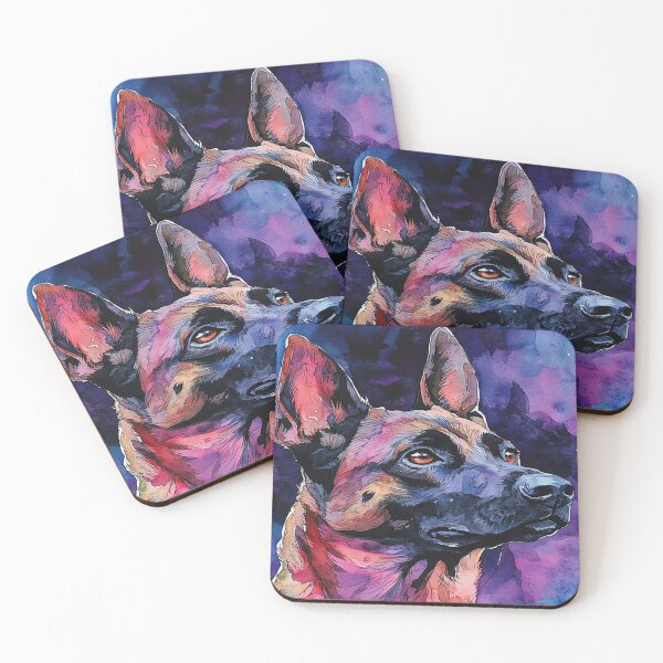 Item preview, Watercolor Malinois 2 designed and sold by HalsandTyCustom.