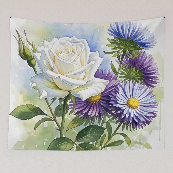 Item preview, Lavender Dreams: Tranquil Field Watercolor designed and sold by meesub.