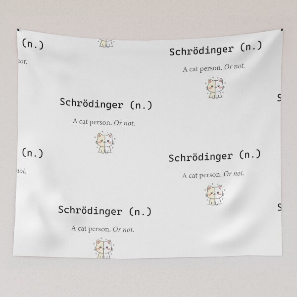 Item preview, Schrödinger Cat T-Shirt, Funny Geek Physics Meme, Quantum Mechanics Humor, Nerdy Kawaii Minimalist Cat Illustration for Stickers, Mugs, Gifts designed and sold by DJ5055.