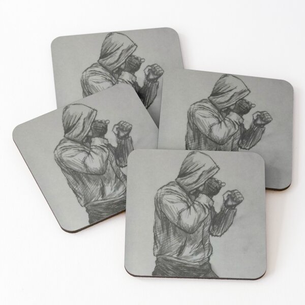 Item preview, Hooded Fighter in Guard Stance Sketch designed and sold by otakustitch.