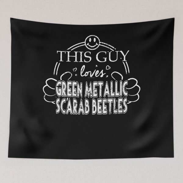 Item preview, Guy Loves Green Metallic Scarab Beetles Shirt designed and sold by shoppzee.