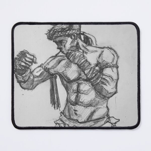 Item preview, Battle-Ready Martial Artist Sketch designed and sold by otakustitch.