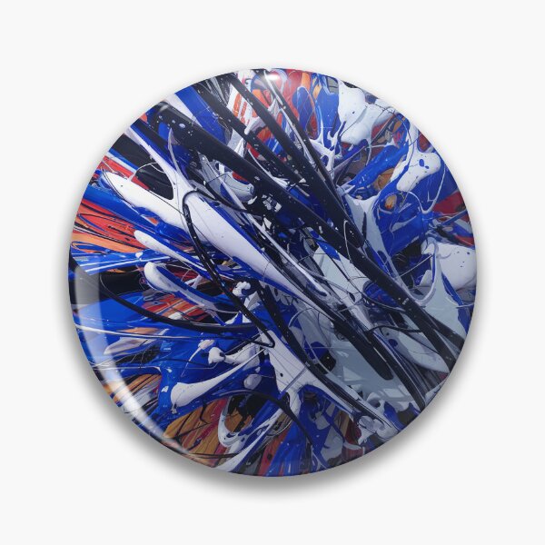 Item preview, Explosive Blue Orange Abstract Wall Art – Vibrant Motion Canvas Print designed and sold by jazzyfunky.