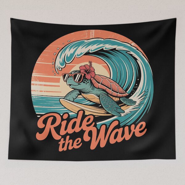 Item preview, Vintage Turtle Pro Surfer Poster designed and sold by Mr-wow.