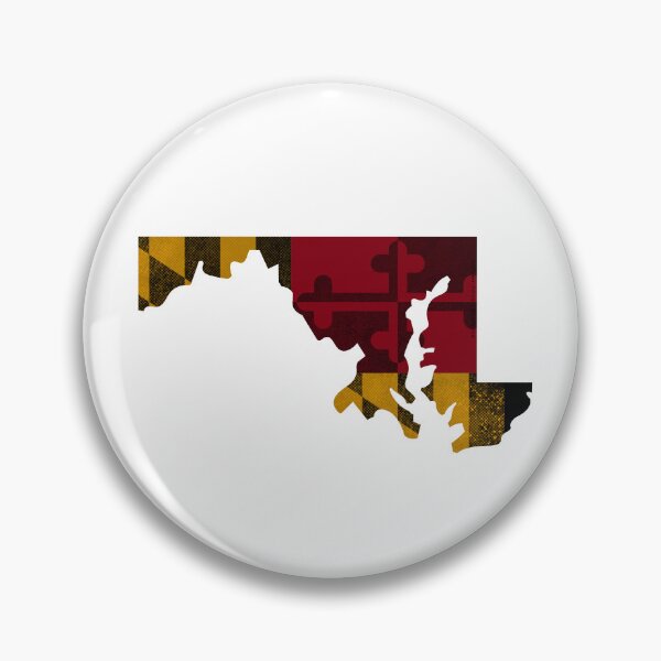 Item preview, Maryland State Outline Flag, 2-Tone Horizontal designed and sold by merlinmerchshop.