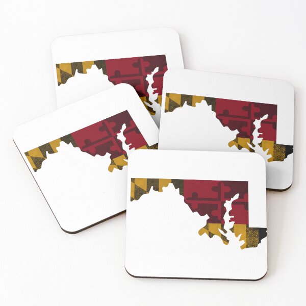 Item preview, Maryland State Outline Flag, 2-Tone Horizontal designed and sold by merlinmerchshop.