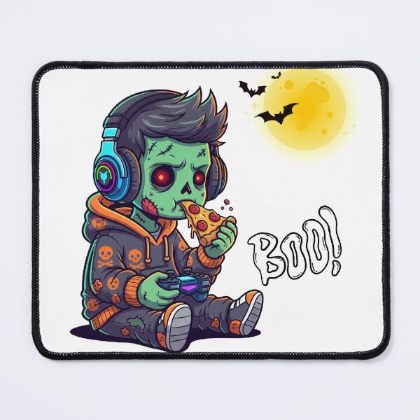 Item preview, Zombie Gamer Halloween Pizza Funny Gaming Design designed and sold by Happyfreedom.