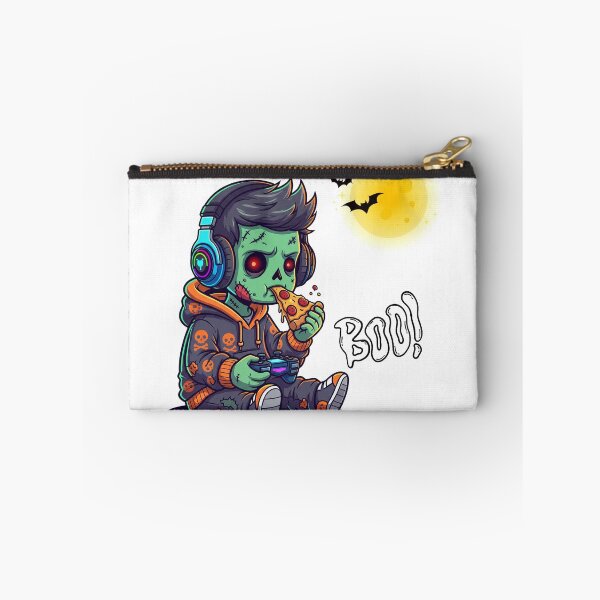 Item preview, Zombie Gamer Halloween Pizza Funny Gaming Design designed and sold by Happyfreedom.