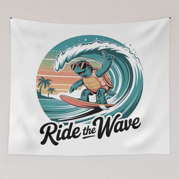 Item preview, Hang Loose Surfing Turtle Party designed and sold by Mr-wow.