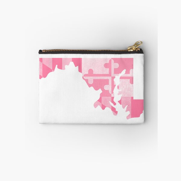 Item preview, Maryland State Outline Flag, Pink, Horizontal designed and sold by merlinmerchshop.