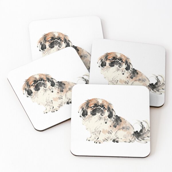 Item preview, Ink Drawing Art for Tibetan Spaniel designed and sold by forget45studio.