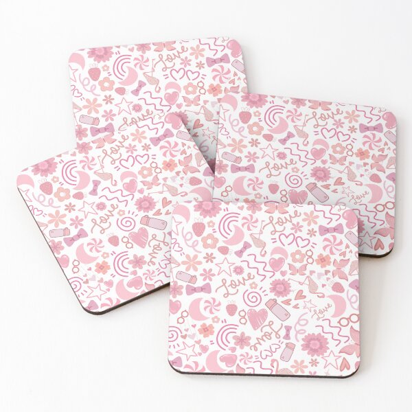 Item preview, Cute Pink Pattern Aesthetic Design - Bows, Flowers, Butterflies & Hearts designed and sold by Furkan Al-Gburi.