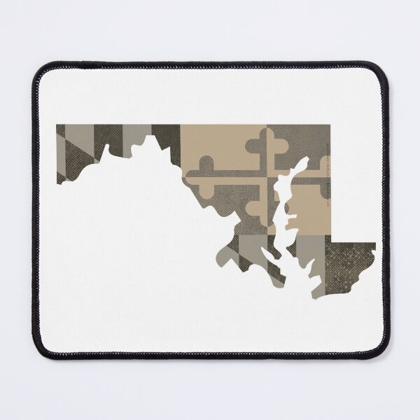 Item preview, Maryland State Outline Flag, Camouflage, Horizontal designed and sold by merlinmerchshop.