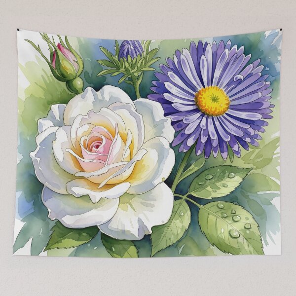 Item preview, Vibrant Poppy: Bold Red Watercolor designed and sold by meesub.