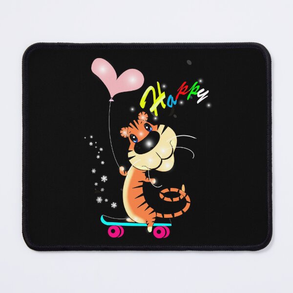 Item preview, A cute tiger is happily skateboarding designed and sold by Shirley cute art .