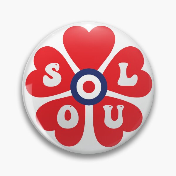 Item preview, Northern Soul, Heart Flower , MOD roundel Keep the Faith designed and sold by Surfer Dave Designs.