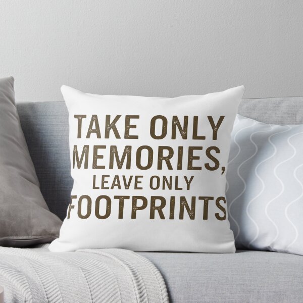 Item preview, Take Only Memories, Leave Only Footprints – Inspirational Travel & Nature Quote designed and sold by FmDesigner87.