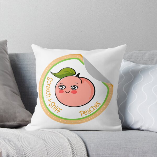 Item preview, Scratch and Sniff Peaches Retro Sticker designed and sold by RowanGraphics.