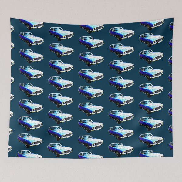 Item preview, Jensen Interceptor 1970s British classic car front 3/4 blue designed and sold by soitwouldseem.