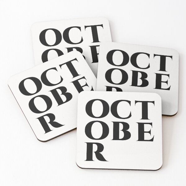 Item preview, October Minimal Bold Modern Typography Design designed and sold by trepiu.
