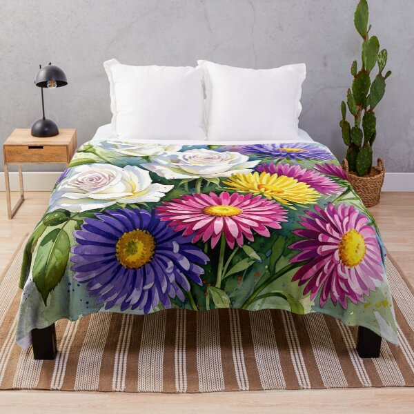 Item preview, Golden Horizon: Rustic Sunflower Field Watercolor designed and sold by meesub.