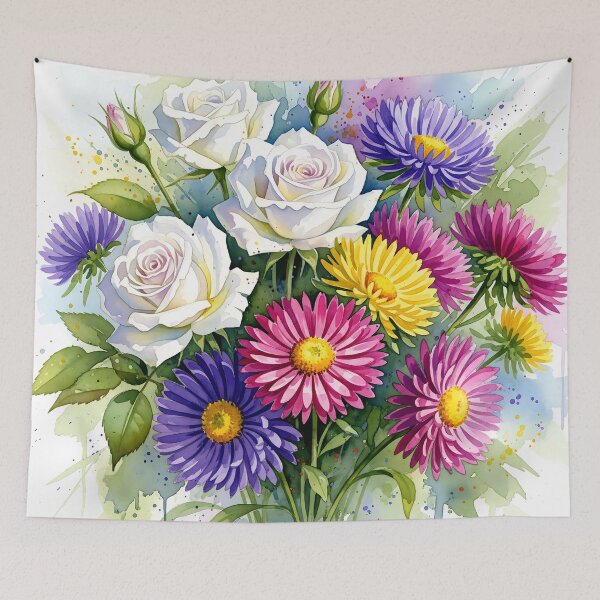 Item preview, Golden Horizon: Rustic Sunflower Field Watercolor designed and sold by meesub.