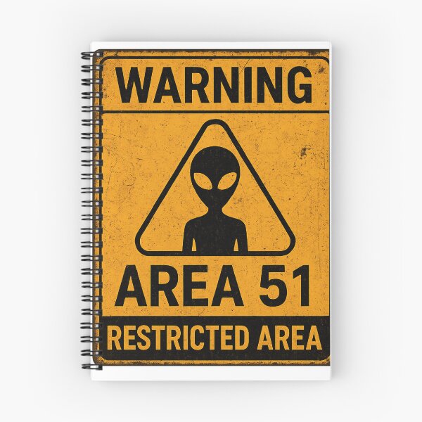 Item preview, Area 51 Warning Sign – Alien Restricted Zone Badge designed and sold by DjokosDisigns.
