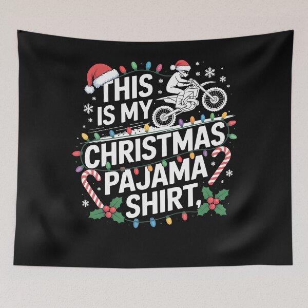 Artikelvorschau, Dies ist mein Weihnachtspyjama-Shirt Motocross Dirt Bike Männer entworfen und verkauft von clothesy7.
