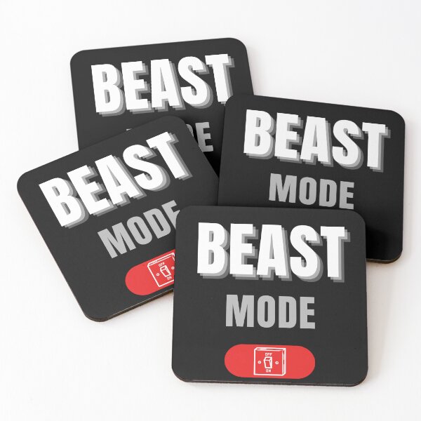 Item preview, Beast Mode Switch On | Motivational Gym & Fitness Design designed and sold by BlackTeesArt1.