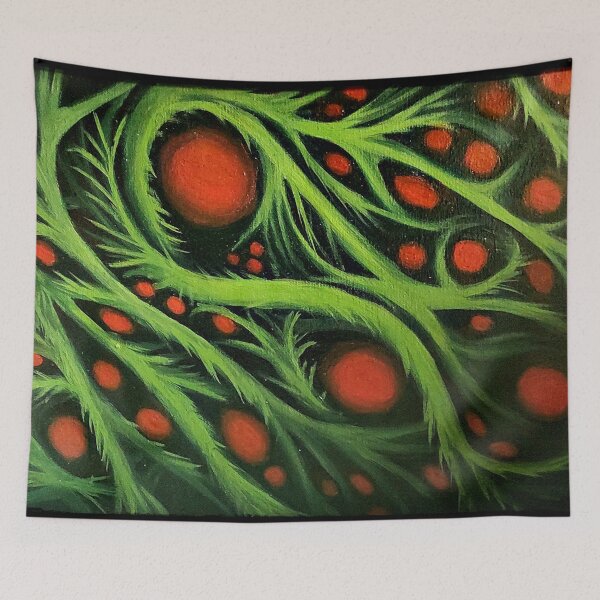Item preview, "Brinstar" acrylic painting designed and sold by putrescens.
