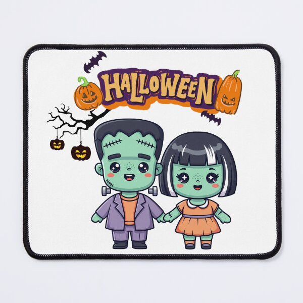Item preview, Kawaii Frankenstein Couple Halloween Cute Monster Design designed and sold by Momay-designer.