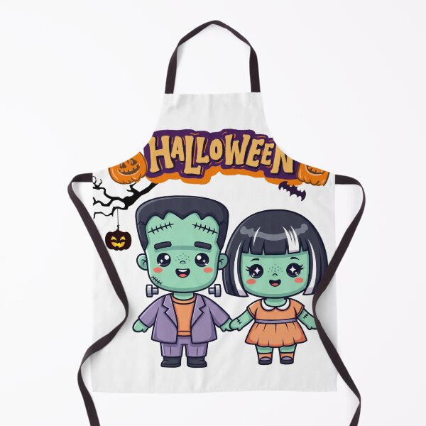 Item preview, Kawaii Frankenstein Couple Halloween Cute Monster Design designed and sold by Momay-designer.