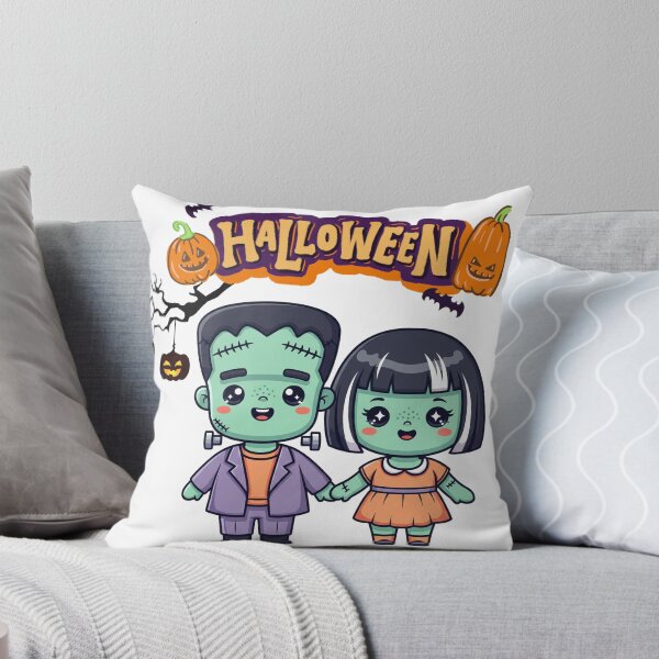 Item preview, Kawaii Frankenstein Couple Halloween Cute Monster Design designed and sold by Momay-designer.