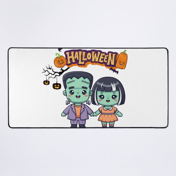 Item preview, Kawaii Frankenstein Couple Halloween Cute Monster Design designed and sold by Momay-designer.