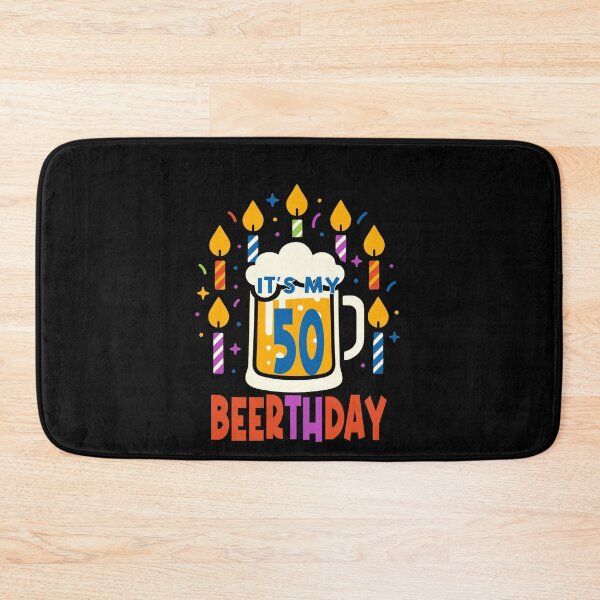 Item preview, It's my 50th Beerth Day Birthday Beer Candle art designed and sold by giftfromheart.