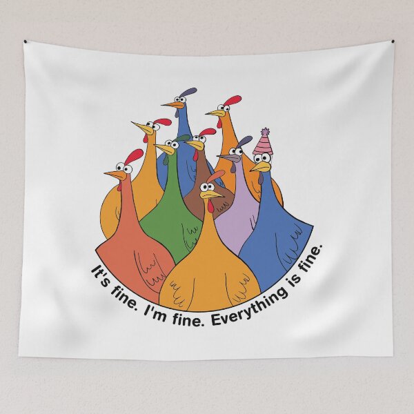 Item preview, It’s fine. I’m fine. Everything is fine.  Hat Version 1 designed and sold by ArthousePromos.