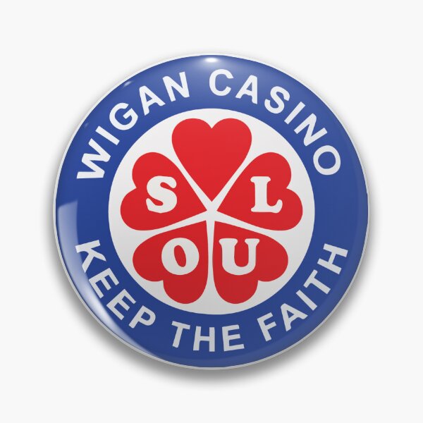 Item preview, Northern Soul Wigan Flower Heart Keep The Faith  designed and sold by Surfer Dave Designs.