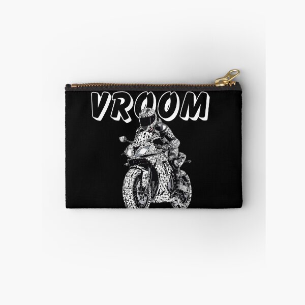 Item preview, Motorcycle Rider Typography Art - Vroom Freedom Bike Graphic Design designed and sold by BlackTeesArt1.