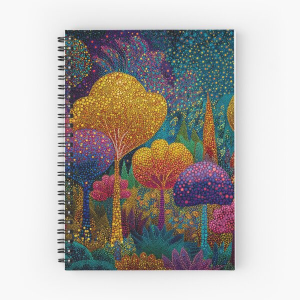 Item preview, Enchanted Colorful Forest at Night designed and sold by Neika Shimm Designs.