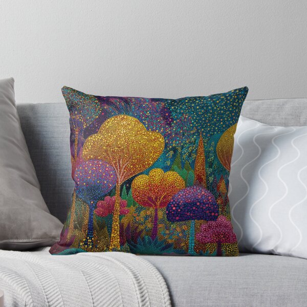 Item preview, Enchanted Colorful Forest at Night designed and sold by Neika Shimm Designs.
